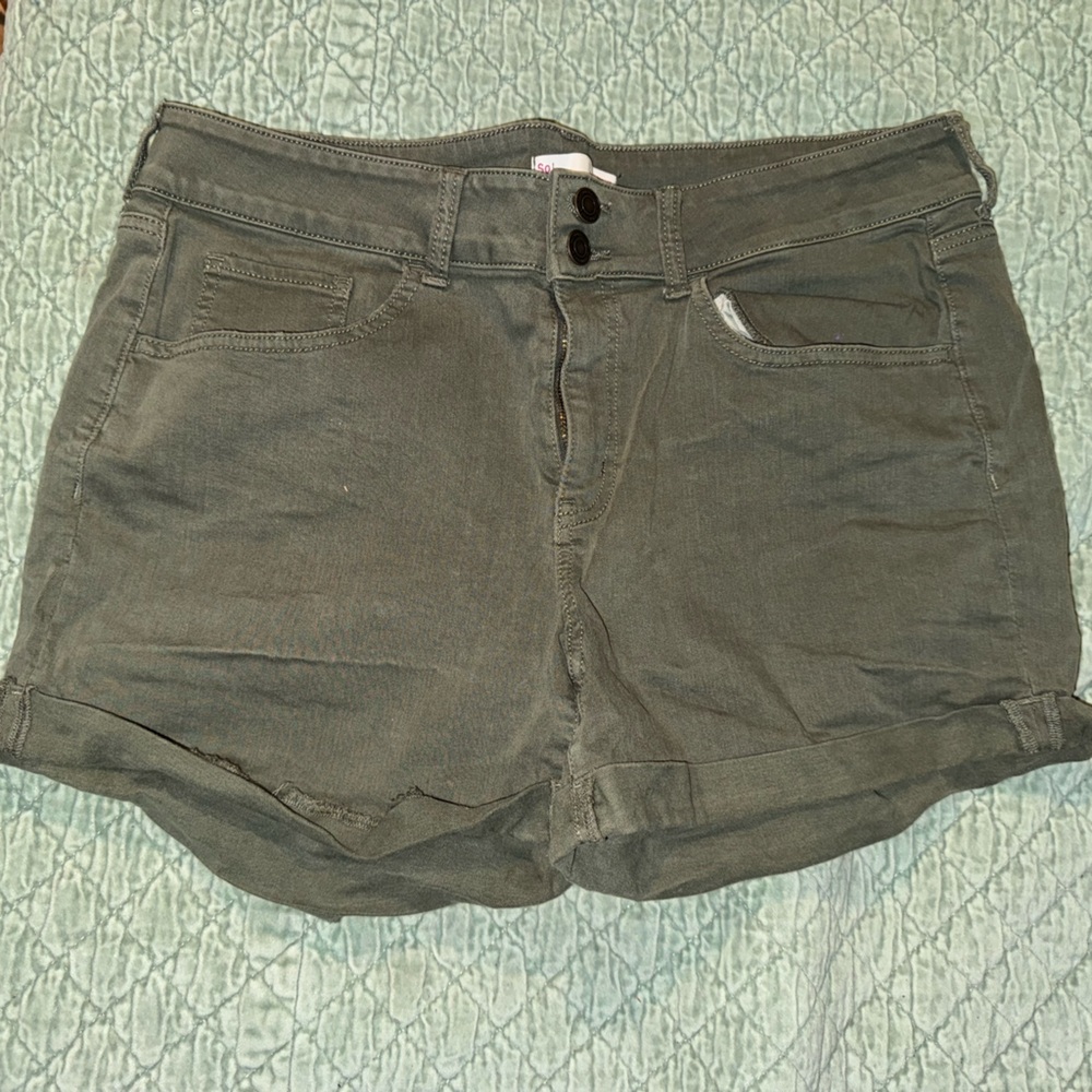 Army Green Jean shorts